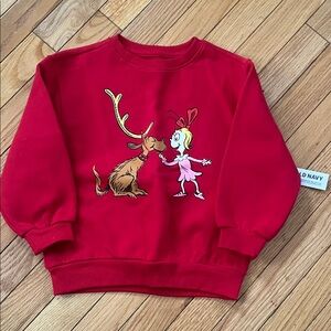 Old Navy Red Kids Sweatshirt with Fun Print